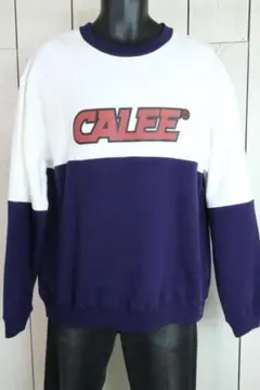 22AW【新品】☆CALEE　キャリー：バイカラー切替　クルーネック　スウェット