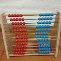 KUMON くもん出版 知育玩具 木製 玉そろばん　中古品のサムネイル