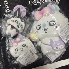 ちいかわ サンリオ マスコット モモンガ クロミ　3点セット