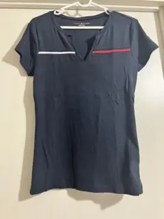 Tommy ネイビー Vネック Tシャツ