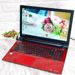 美品✨綺麗な赤✨爆速SSD薄型ノートパソコン✨Windows11カメラ・オフィス