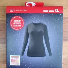 ☆新品☆UNIQLOヒートテックウルトラウォームクルーネックT超極暖 XL 黒