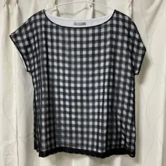 【極美品】theory luxe シャツ ブラウス40サイズ チェック柄