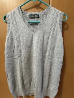 EAST BOY グレー Vネック スクールベスト