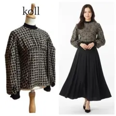 【koll】 hound's tooth puff topのサムネイル