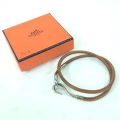HERMESインディゴ色、￼レザー ネックレスホイッスル - メルカリ