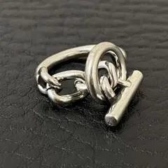 シルバー925 チェーン リング メキシカンジュエリー ヴィンテージリング 鍵