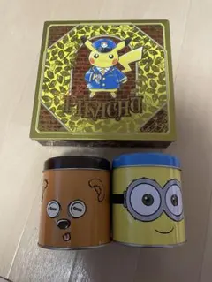 ユニバ ミニオン ボブ＆ティム缶 ポケモン ピカチュウ モロゾフ 缶 お菓子無しのサムネイル