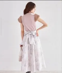 tocco closet トッコ　バックリボンフレアスカート 花柄　ディナー　M
