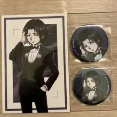 HUNTER×HUNTER スーツ（戦闘後）　缶バッジ　フェイタン　特典