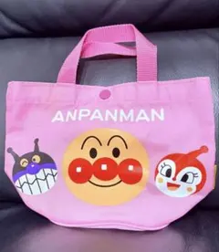 アンパンマン ミニトートバッグ ピンク ミニ手提げ　日本製のサムネイル