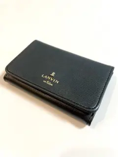 【美品】LANVIN en Bleu 名刺入れ　ブラック　即日発送