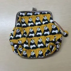 パンダ　がま口　財布