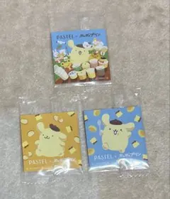 ポムポムプリン さくさくラスク　パステル　シール ３枚セット