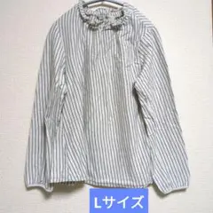 ストライプ長袖シャツ