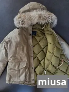 miusa ミューザ ダウンジャケット コヨーテ ファー カナダ製