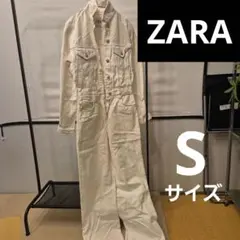 【年末セール】ZARA ホワイト サロペット
