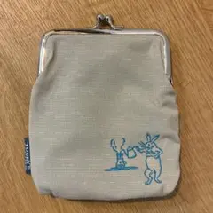 タリーズ × かまわぬ がま口マルチケース 鳥獣戯画 ポーチ