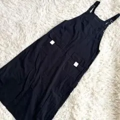 コムサデモード　サロペット　ワンピース　ジャンパースカート　ネイビー　ロゴ　M