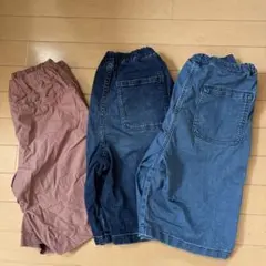 ユニクロハーフパンツ3着まとめて　160センチ