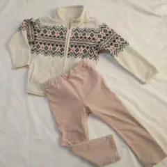 UNIQLO キッズ フリースジャケットとパンツセット 110・100