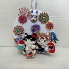フェルトリース】夏祭り⭐︎花火⭐︎壁飾り - メルカリ
