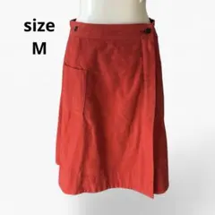 MHLレッド ラップスカート ポケット付き　2 M