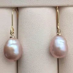 パールピアス　淡水真珠　バロック　冠婚葬祭　天然カラー　流行り　エジソンパール