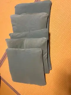 無印良品　食卓椅子用クッション 無地 　5枚