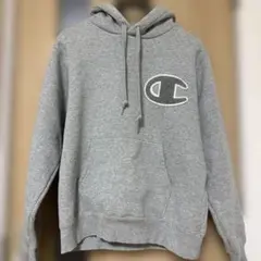 Champion グレー フード付きパーカー