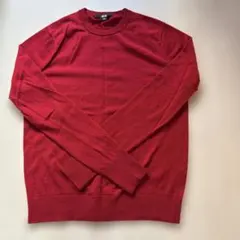 UNIQLO 赤 長袖ニットセーター S