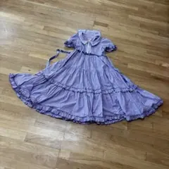 新品　Maria pipi マリアピピ　ティアードロングワンピース　ラベンダー 新品 Maria pipi マリアピピ ティアードロングワンピース ラベンダー