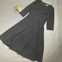 DRESSTELLS フレアワンピース ワンピース M ロング丈 七分袖 上品