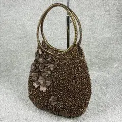 ✨美品✨アンテプリマ ワイヤーバッグ フィオーリ 花 ブロンズゴールドのサムネイル