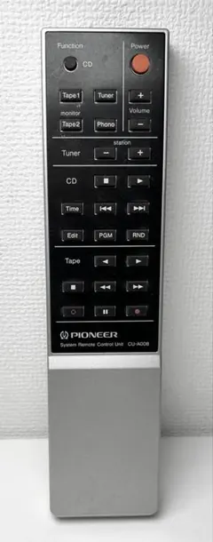 Pioneer パイオニア カセットデッキ用 リモコン CU-T027 - メルカリ