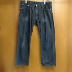 UNIQLO ユニクロ ストレートデニム ジーパン ジーンズ ブルー 34　古着