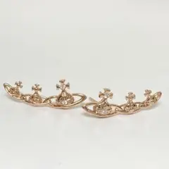 美品】レオニーオーブピアス ゴールド×クリスタル 片耳用 - メルカリ