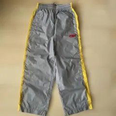 adidas ナイロンパンツ グレー/イエロー　130のサムネイル
