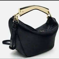 【格安】 ZARA♡メタリックハンドルバケットバッグ♡ショルダーバッグ