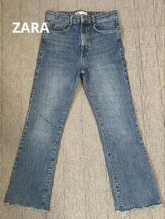 ZARA ブルーブーツカットデニム EUR38