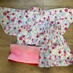 マザウェイズ花柄浴衣ドレス 110