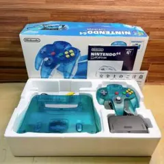 デッドストック ほぼ未使用 ニンテンドー64 本体 クリアブルー - メルカリ