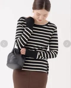 IENA traditional weather wear ボーダートップス