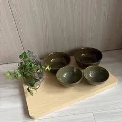 「無印良品」美品 萬古焼飯碗大小&新品・未使用 美濃焼中鉢2セットのサムネイル