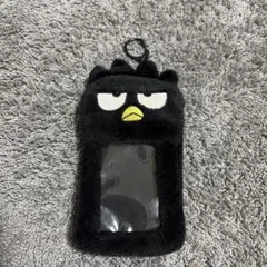 バッドばつ丸 ボア素材 カードケース キーホルダー