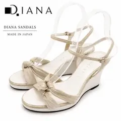 【美品✨】DIANA リボン ストラップ サンダル