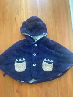 branshes ベビーポンチョ フード付き　リバーシブル