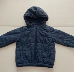 ユニクロ アウター 中綿ダウン ネイビー 90