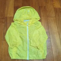 イエロー フード付きアウター