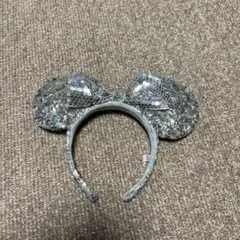 ディズニー ミニーマウス耳 カチューシャ シルバー